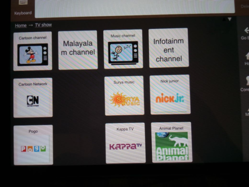 Folder with customised messages to communicate choices about TV channels to watch